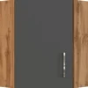 Held Möbel Küchen-Eck-Hängeschrank Sorrento BxHxT 60x57x60cm Anthra.-WotanEiche