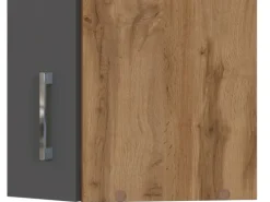 Held Möbel Küchen-Eck-Hängeschrank Sorrento BxHxT 60x57x60cm Anthra.-WotanEiche