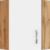 Held Möbel Küchen-Eck-Hängeschrank Sorrento BxHxT 60cmx57cmx60cm Weiß-WotanEiche