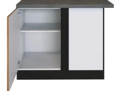 Held Möbel Küchen-Eck-Unterschrank Sorrento 110x85x60cm Tür + EL-B. Wotan.-Graf.