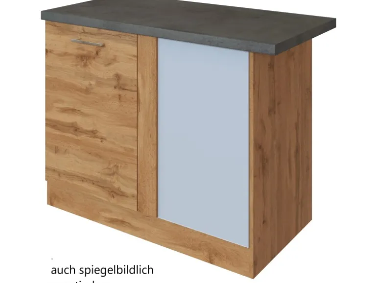 Held Möbel Küchen-Eck-Unterschrank Sorrento 110x85x60cm m. Wotaneic.