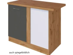 Held Möbel Küchen-Eck-Unterschrank Sorrento 110x85x60cm Tür + EL-B. Anth.-Wotan.