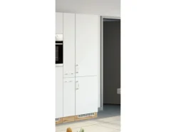 Held Möbel Küchen-Gefrierschrankumbau Sorrento 60x200x60 cm Weiß-WotanEiche