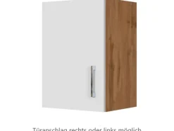 Held Möbel Küchen-Hängeschrank Sorrento BxHxT 40cm x 57cm x 34cm Weiß-Wotaneiche
