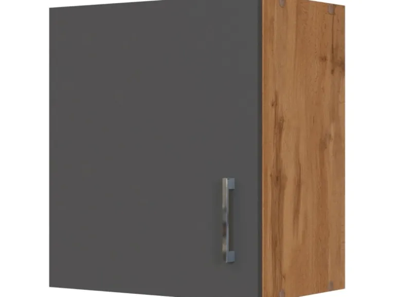 Held Möbel Küchen-Hängeschrank Sorrento BxHxT 50x57x34cm Anthrazit-Wotaneiche