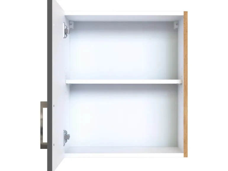 Held Möbel Küchen-Hängeschrank Sorrento BxHxT 50x57x34cm Anthrazit-Wotaneiche