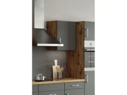 Held Möbel Küchen-Hängeschrank Sorrento BxHxT 50x57x34cm Anthrazit-Wotaneiche