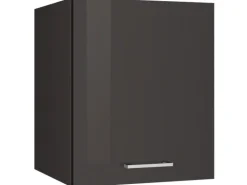 Held Möbel Küchen-Hängeschrank Mailand 50 cm Hochglanz Graphit/Graphit