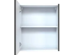 Held Möbel Küchen-Hängeschrank Mailand 50 cm Hochglanz Graphit/Graphit