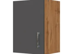 Held Möbel Küchen-Hängeschrank Sorrento BxHxT 40x57x34cm Anthrazit-Wotaneiche