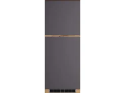 Held Möbel Küchen-Kühlschrankumbauschrank Turin 60 cm Graphit/Wotaneiche