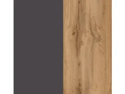 Held Möbel Küchen-Kühlschrank/Ofenumbauschrank  Turin 60 cm Wotaneiche/Graphit