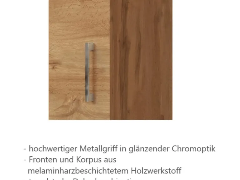 Held Möbel Küchen-Kühlschrankumbau Sorrento B60 x H200 x T60cm Nische Wotaneiche