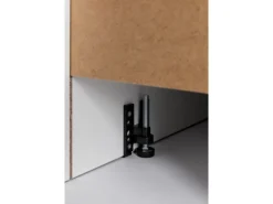 Held Möbel Küchen-Kühlschrank/Ofenumbauschrank Turin 60 cm Graphit/Wotaneiche