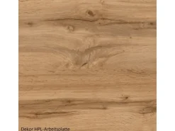 Held Möbel Küchen-Kühlschrank/Ofenumbauschrank Turin 60 cm Graphit/Wotaneiche