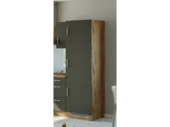 Held Möbel Küchen-Kühlschr.umbau Sorrento 60x200x60cm Nische Anthra.-WotanEiche