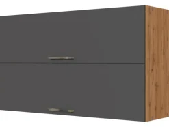 Held Möbel Küchen-Klapphängeschrank Sorrento 100x57x34cm Anthra.-WotanEiche