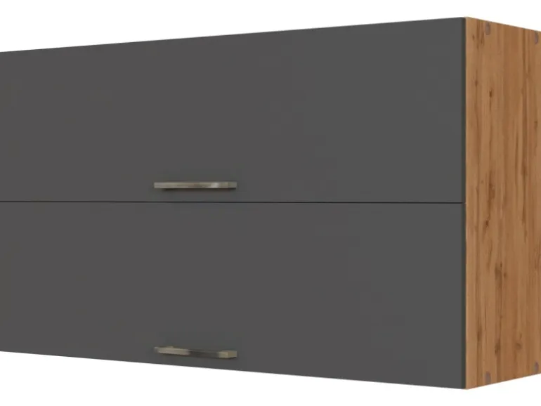 Held Möbel Küchen-Klapphängeschrank Sorrento 100x57x34cm Anthra.-WotanEiche