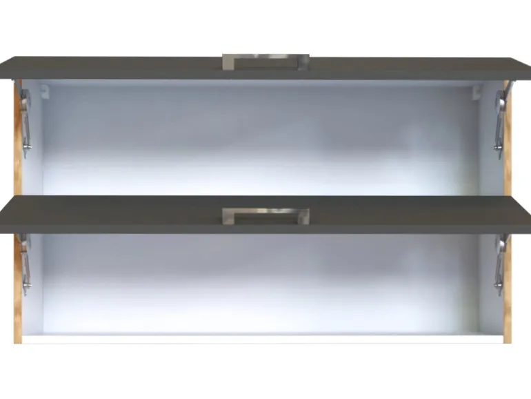 Held Möbel Küchen-Klapphängeschrank Sorrento 100x57x34cm Anthra.-WotanEiche