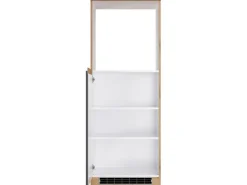 Held Möbel Küchen-OfenKüchen-Umbauschrank Turin 60 cm Graphit/Wotaneiche