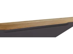 Held Möbel Küchen-OfenKüchen-Umbauschrank Turin 60 cm Graphit/Wotaneiche