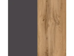 Held Möbel Küchen-Spülenunterschrank Turin 120 cm mit 2 Türen Wotaneiche/Graphit