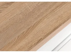 Held Möbel Küchen-Spülenunterschrank Mailand 110 cm Hochglanz Weiß/Weiß