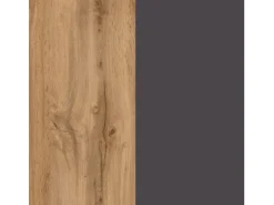 Held Möbel Küchenunterschrank Turin 60 cm mit Auszügen Wotaneiche/Graphit