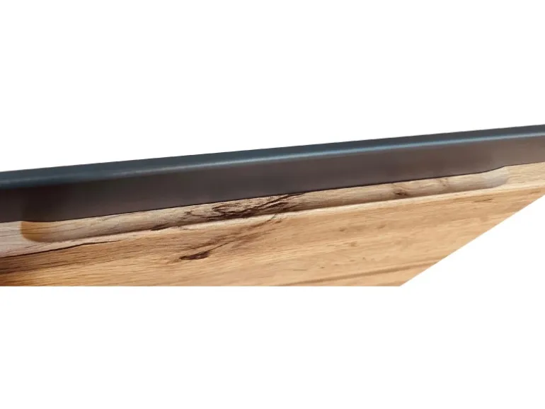 Held Möbel Küchenunterschrank Turin 60 cm 1 Tür 1 Schublade Wotaneiche/Graphit