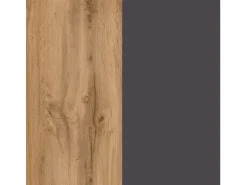 Held Möbel Küchenunterschrank Turin 60 cm 1 Tür 1 Schublade Wotaneiche/Graphit