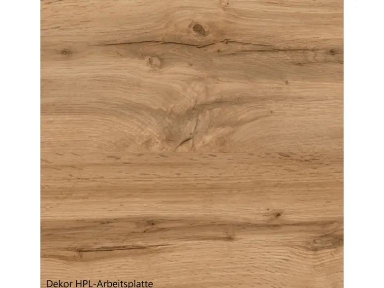 Held Möbel Küchenunterschrank Turin 60 cm 1 Tür 1 Schublade Graphit/Wotaneiche