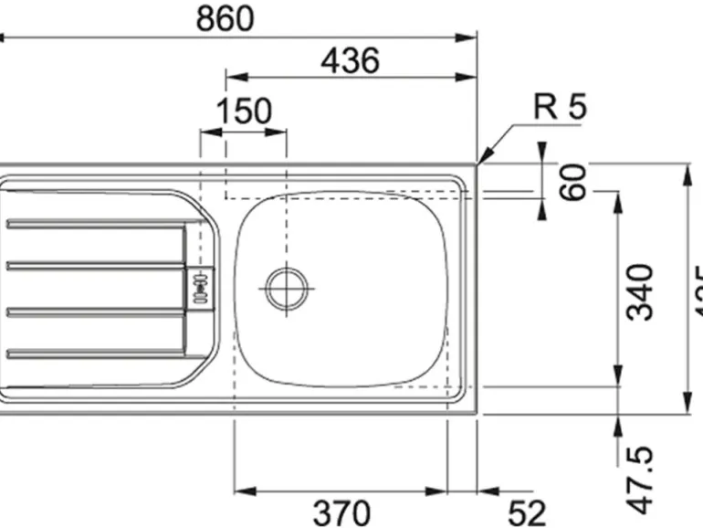 Held Möbel Küchenzeile 240 cm Matt Weiß-Wotaneiche ohne E-Geräte