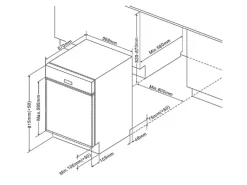 Held Möbel Küchenzeile Mailand 220 cm Grau Hochglanz-Grau Matt ohne E-Geräte