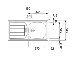 Held Möbel Küchenzeile Mailand 320 cm Weiß Hochglanz-Weiß Matt ohne E-Geräte
