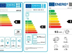 Held Möbel Küchenzeile Mailand 220 cm Grau Hochglanz-Grau Matt mit E-Geräten
