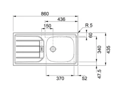 Held Möbel Küchenzeile Mailand 220 cm Grau Hochglanz-Grau Matt mit E-Geräten