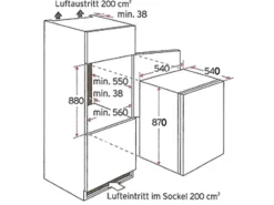 Held Möbel Küchenzeile Mailand 270 cm Weiß Hochglanz-Weiß Matt mit E-Geräten