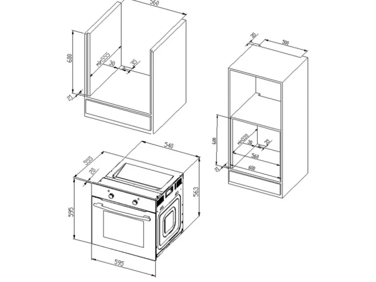 Held Möbel Küchenzeile Mailand 300 cm Weiß Hochglanz-Weiß Matt mit E-Geräten