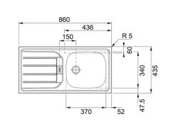 Held Möbel Küchenzeile Mailand 380 cm Weiß Hochglanz-Weiß Matt mit E-Geräten