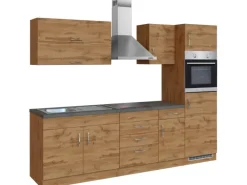 Held Möbel Küchenzeile Sorrento 270 cm Wotaneiche-Wotaneiche