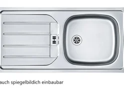 Held Möbel Küchenzeile Sorrento 210 cm Anthrazit-Wotaneiche ohne E-Geräte Winkel