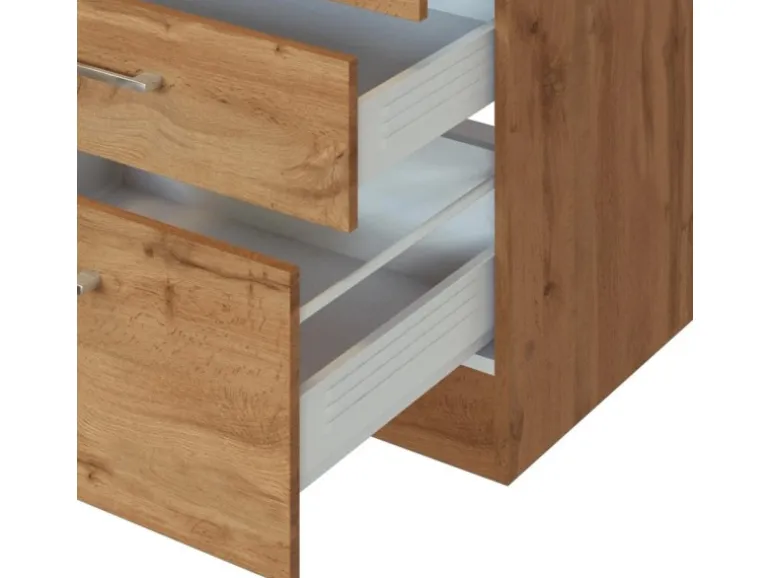 Held Möbel Küchenzeile Sorrento 210/ 270 cm Wotaneiche Winkel