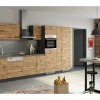 Held Möbel Küchenzeile Sorrento 360 cm Wotaneiche-Grafit ohne E-Geräte