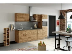 Held Möbel Küchenzeile Sorrento 270 cm Wotaneiche ohne E-Geräte