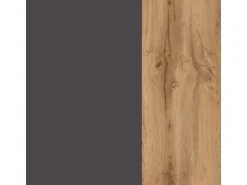 Held Möbel Küchenzeile Sorrento 210/ 270 cm Anthrazit-Wotaneiche Winkel