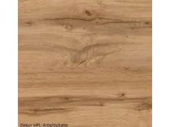 Held Möbel Küchenzeile Sorrento 210 cm Anthrazit-Wotaneiche Winkel