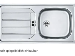 Held Möbel Küchenzeile Sorrento 210 cm Anthrazit-Wotaneiche Winkel