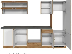 Held Möbel Küchenzeile Sorrento 210/ 270 cm Wotaneiche o. E-Geräte Winkel