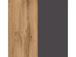 Held Möbel Küchenzeile Turin 330 cm Graphit-Wotaneiche mit E-Geräten