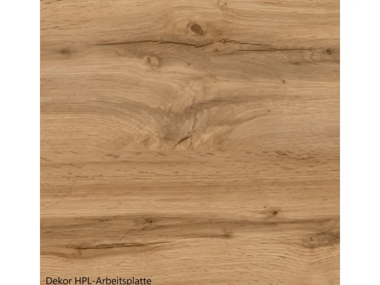 Held Möbel Küchenzeile Turin 300 cm Graphit-Wotaneiche mit E-Geräten